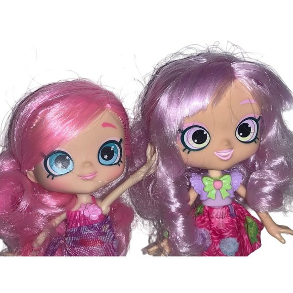 Two 5 inch PVC Moose Dolls shopkins shoppies - Picture 2 of 7